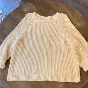 White Oversized Sweater from Aerie